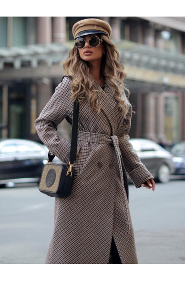 Пальто в клетку Amanda