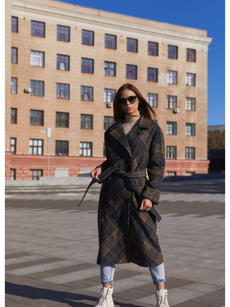 Пальто в клетку Andreea